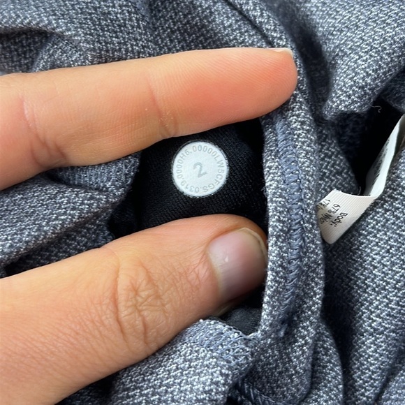 Lululemon Align Pant II 25" Mini Heathered Herringbone Heathered Black White - Picture 5 of 6